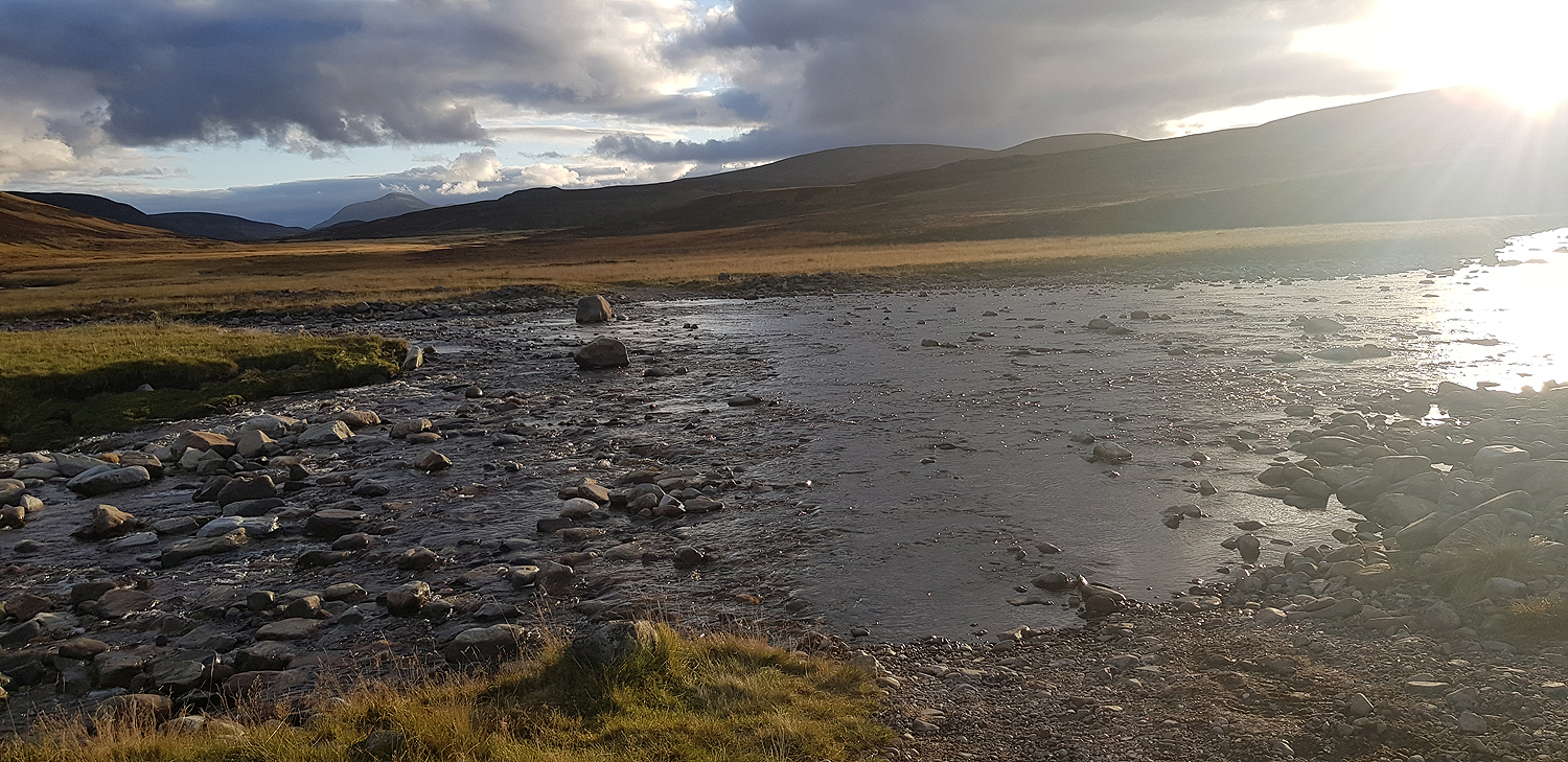 Braided rivers before Linn of Dee